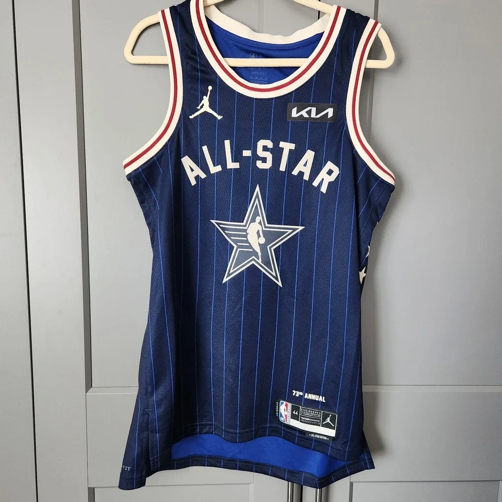 New NBA Stephen Curry All-Star Jersey 2024 Jordan Brand Blue Swingman Men's M